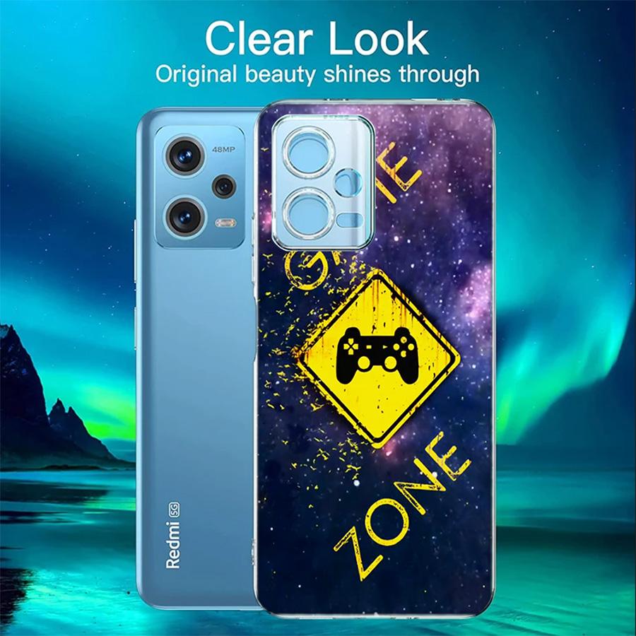Gamer zone traffic sign Game handle Phone Case For Redmi 12 13C 12C 15C 9 10 10C Note 13 Pro Plus 14 15 Pro 9T 9C 9A TPU Soft Co