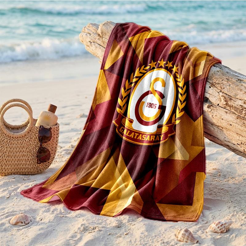 Galatasaray FC Druck Mikrofaser Strandtuch Schnelltrocknend Saugfähig Großes Handtuch für Strand Schwimmen Reisen