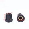 5Pcs PN-8F 16*14.5mm Striped Plastic Knob Cap With Copper Core Electronic Instrument Switch Caps Inner Hole 6.35mm