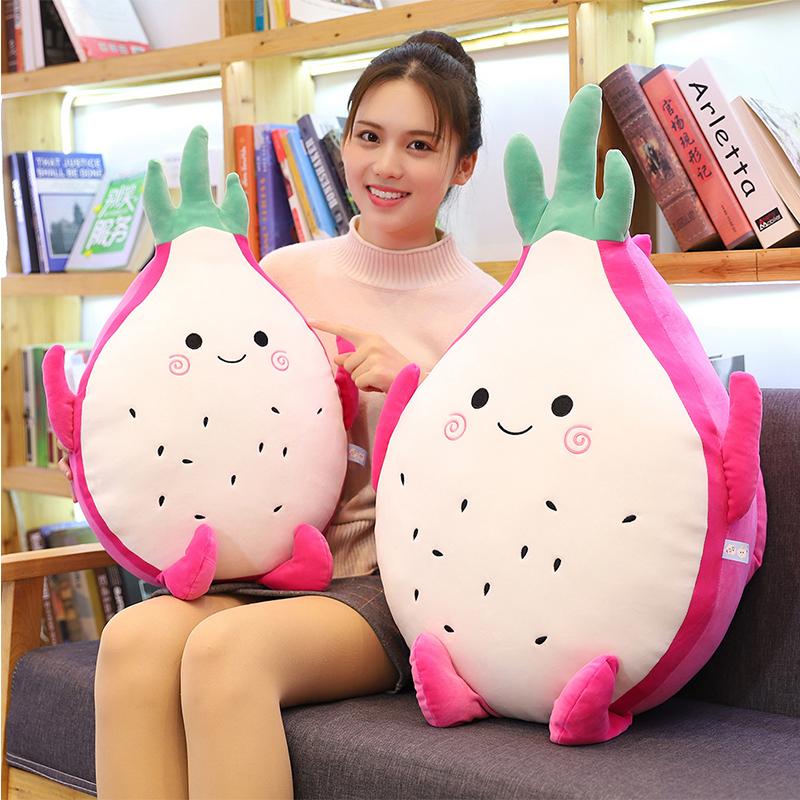 45-85Cm Charming Pretty Serpent Fruit Plushie Foliage Item Cuddly Filled Cartoonish Pitaya Plushies Tot Girl Treats Lounger Cushion Bolster