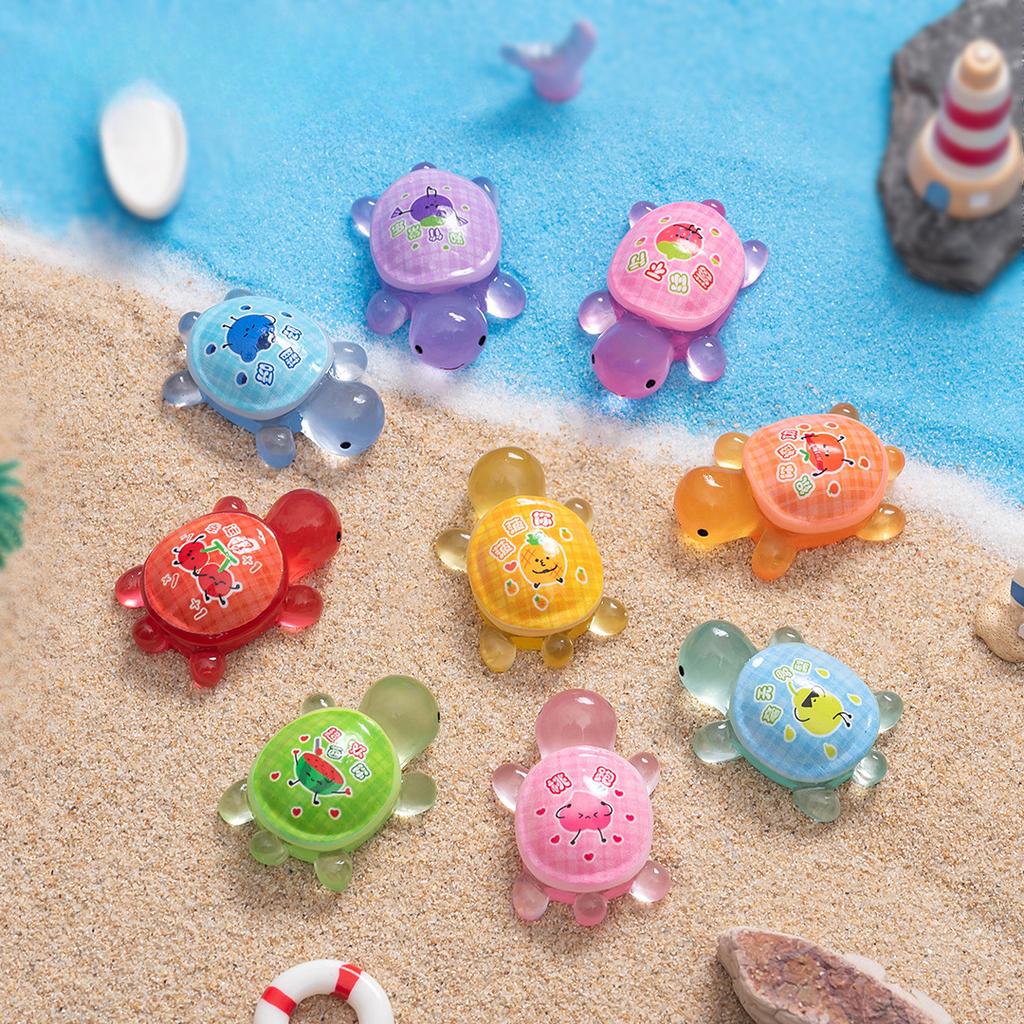 Mikrokrajina Svítící ve tmě Ovocná Želví Dvojice Dotek Kutilství Dekorativní Doplňky Želva Mini Pryskyřičná Drobnost