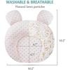 Almofadas Macias para Berço de Bebê Muitar Unissex para Recém-Nascidos Moldagem da Cabeça Suporte para Bebês Dormir Cabeça Almofadas de Dormir com Orelhas de Urso