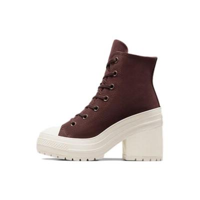 Chuck 70 De Luxe Suede Lace-Up Chunky Heels Women Heels Earth-Brown A06782C