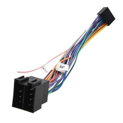 Adattatore Cavo da 16 Pin a ISO Spina Maschio a Connettore Femmina Cablaggio per Accessori Autoradio
