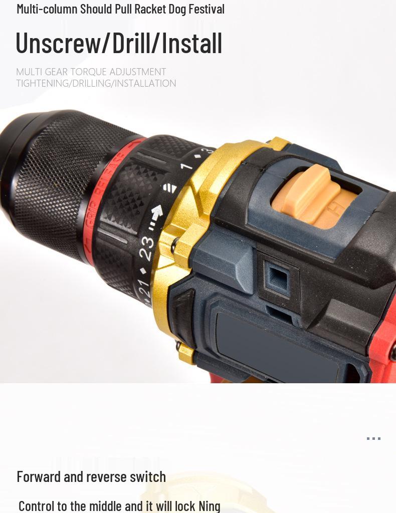 21V Brushless Lithium Handheld Drill and Electric Screwdriver Tool Set