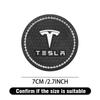 2pcs Car Non-slip Water Cup Pad Diamond Decoration Auto Accessories For Tesla Model 3 Model S Model X Y 2020 2021 2022 Roadster