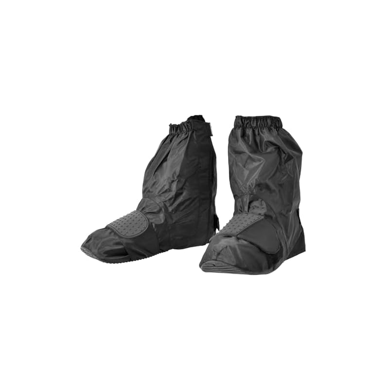 Komine (KOMINE) Motorcycle Neo Rain Boot Cover Short Black L RK-034 386