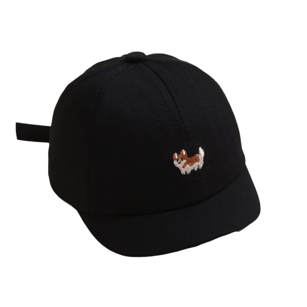 

Solid Color Baby Baseball Hat Soft Summer Cap Casual Kids Sun Hat Children чёрный