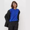 Casual Fashion Long Sleeve Women's 100% Cotton T-Shirt, Spring Versatile Basic Crew Neck Pullover Tee for American & European Commute Style