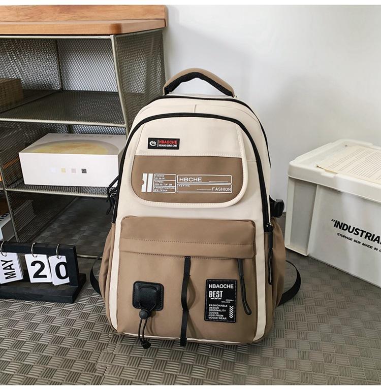 Schoolbag Large Capacity Backpack Female High School Backpack 1011 New Trend Sports College Student Couple Travel Backpack