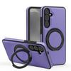 Business Rotating Stand Leather Magnetic Phone Case for Samsung Galaxy S26 S25 Edge S24 Ultra FE S22 S23 Plus Protector Cover