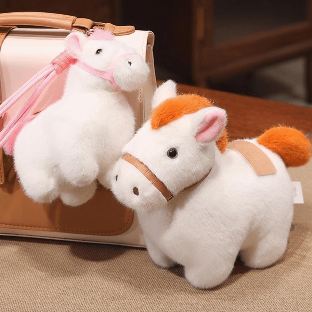 Steed Puppe Plüschpferd Schlüsselanhänger Tierkreiszeichen Pony Figur Niedlicher Pony Anhänger Heimdekoration