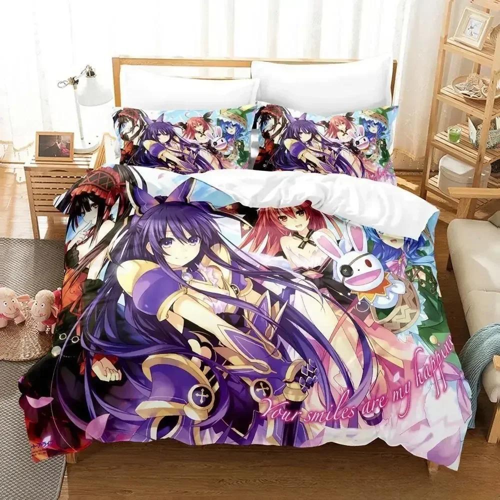 New Date A Live Tokisaki Kumi Bedding Set Single Twin Full Queen King Size Bed Set Aldult Kid Bedroom Duvet cover Sets Anime