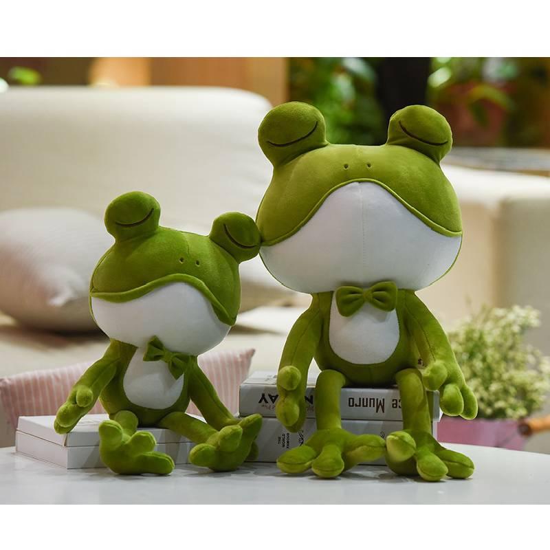 Adorable Frog Plush Pillow Soft Stuffed Toy Doll Gift Home Decoration