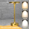 Cordless LED Table Lamp Simple Reading Light Touch Control Dimmable Sleeping Light 3 Light Colors Rechargeable for Bedroom Study