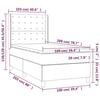 VidaXL Sommier à Lattes de Lit avec Matelas et LED, Lit Rembourré, Lit Simple, Lit Adulte de Chambre à Coucher Intérieur, 3138615