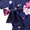 Colorful Candy Style Jinbei 120cm Yamato Nadeshiko Junior Jinbei Jinbei Perfect for Summer Fireworks and Summer Festivals (Girls) (Navy Blue) Kids'