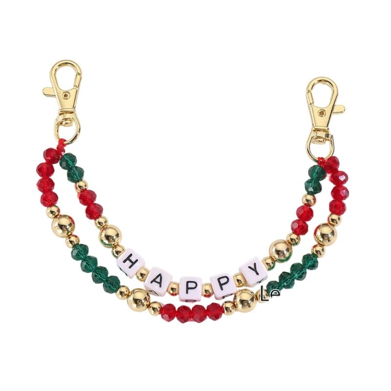 Miniature Holiday Key Chain Decorative Gift Item Child Friendly Sturdy Materials Cute Christmas Key Holder