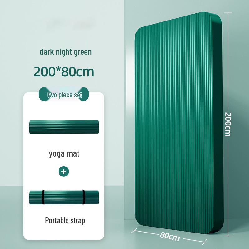 Thick Non-slip Yoga Mat for Home - Silent, Shock-absorbing, Soundproof, Ideal for Men & Women