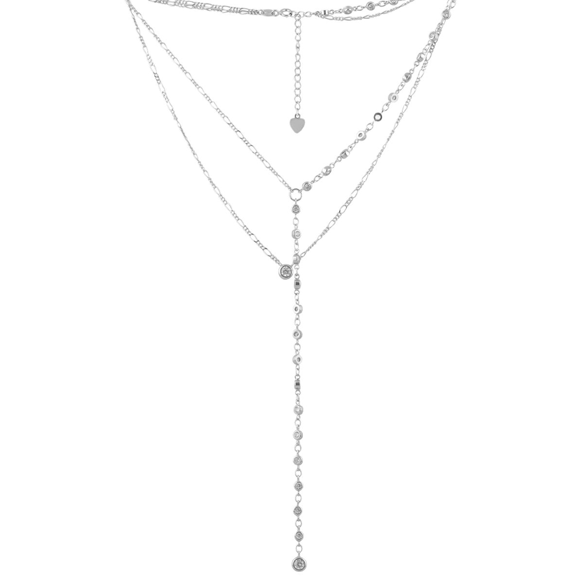 

Срібне кольє з фіанітами (2086611) 450500 білий