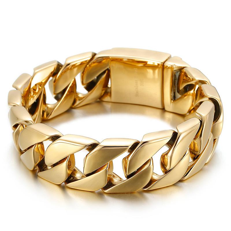 European and American Tide People Fashion Personality Simple and Elegant Men's Titanium Steel Bracelet