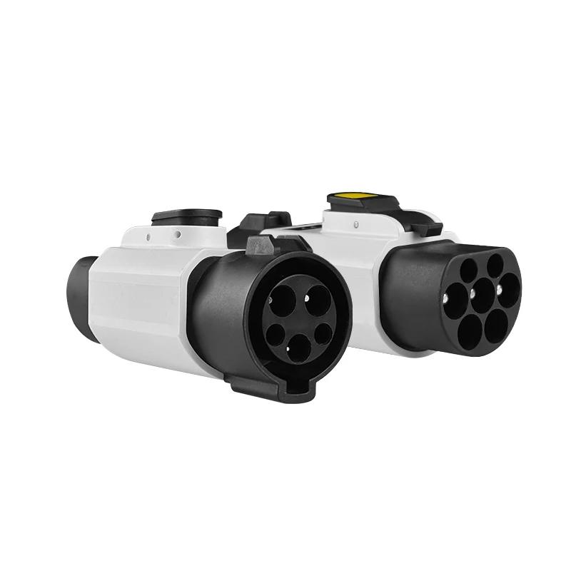 Type 1 to GBT 7.2 KW EV Charger Adaptor SAE J1772 To GB China Standard EV Charger Converter Adapter 16A 32A for EVSE Charging
