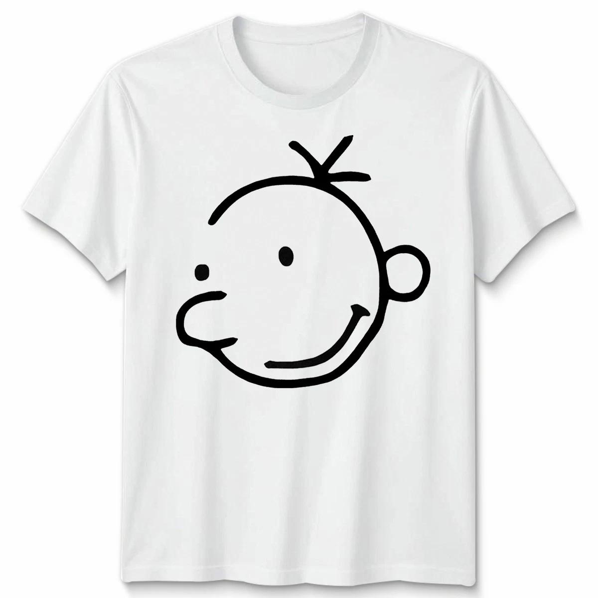 Diary Of A Whimpy Kid Greg Cartoon Face Funny School Doodle Unisex Tshirt Tee 160