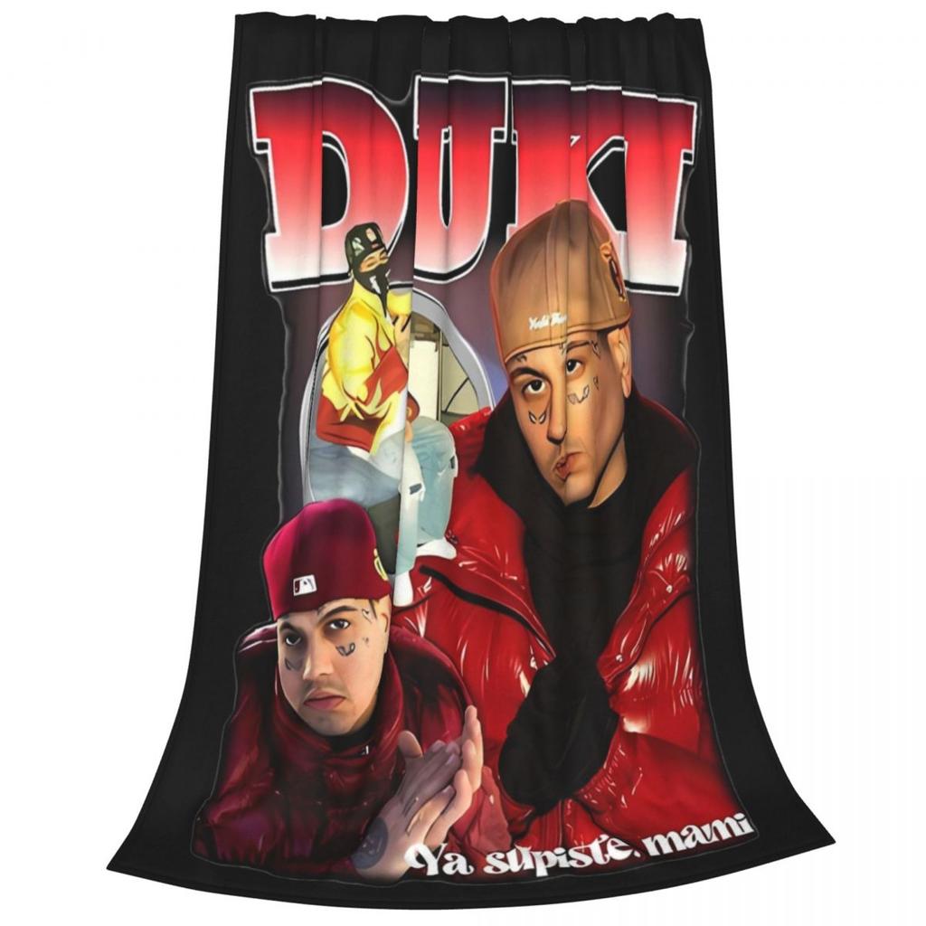 Duki Hip Hop Rapper Fleece Throw Blanket Blanket For Bed Bedroom Ultra-Soft Plush Thin Quilt