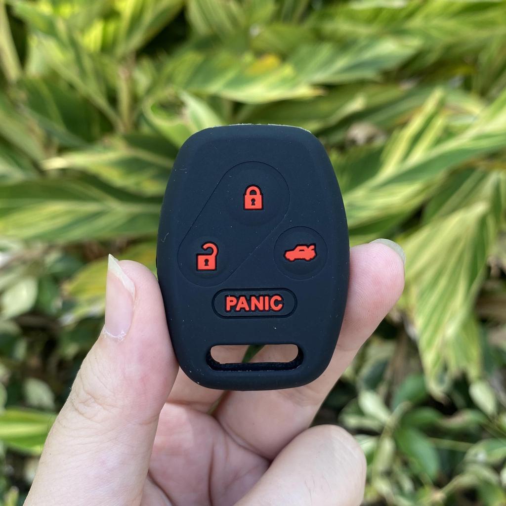 ZAD 9 color Silicone Key Case for Honda Accord CR-V Civic Insight Ridgeline 4 Buttons 3 Button+Panic New Holder Cover