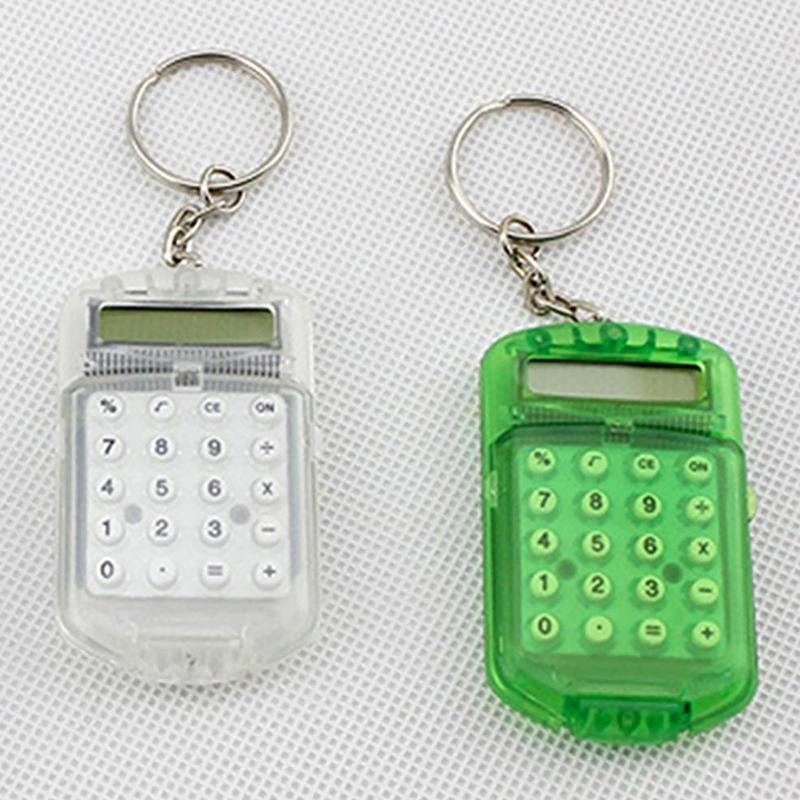 Calculator Creative Convenient Electronic Mini Calculator Bag Charm Keychain For School