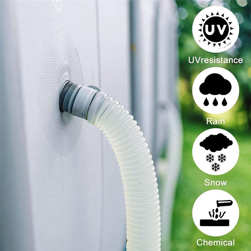 M-Modern-4 Pack Swimming Pool Replacement Hoses,1.25In Diameter Pool Filter Replacement Hoses For Above Ground Pools