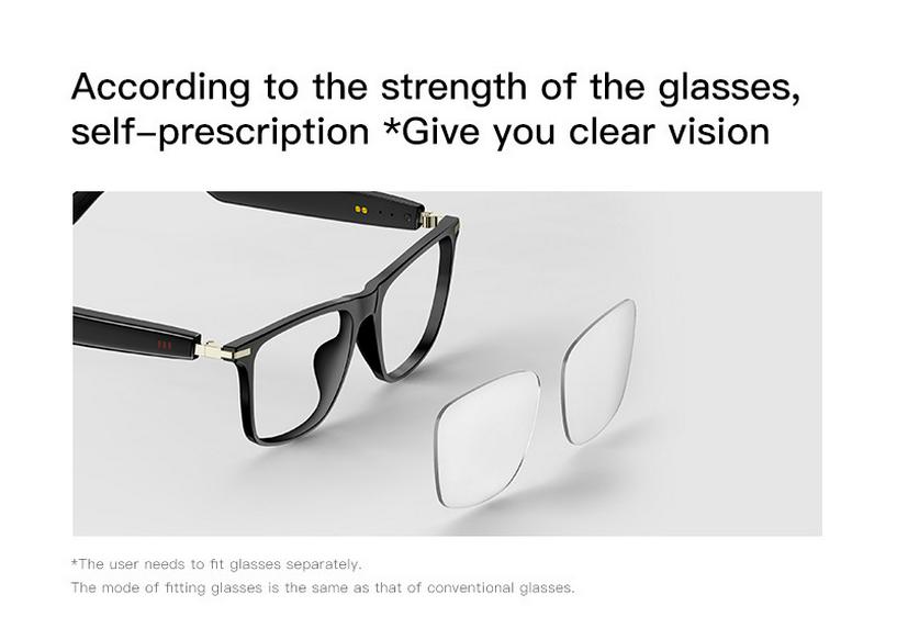Bluetooth Glasses with Calling, Music Playback, Touch Controls & Voice Assistant
