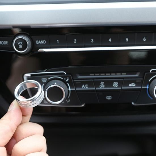 Air Condition Switch Button Knob Ring Silver Cover For Toyota Supra -24