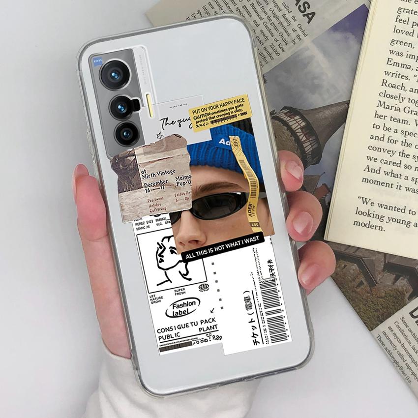 For Vivo X200S X27 X60 X80 X70 Pro Plus X21 Phone Covers Beautiful Forest Patterns Ultra Thin Transparent TPU Anti Fall Protective Shell For Vivo Case