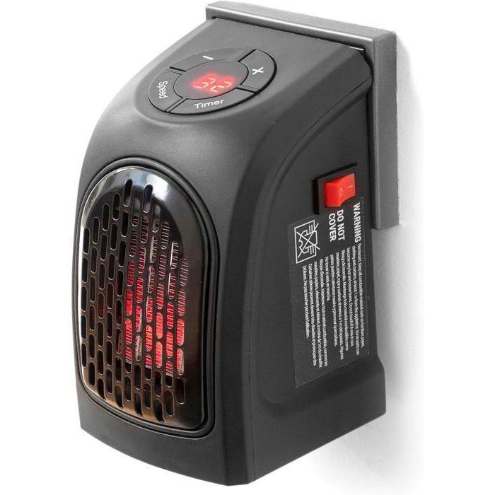 Radiateur soufflant sur prise - CELLUSTOP - 400W - Compact - Programmable - Silencieux