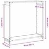 VidaXL Firewood Rack Black 90x28x90 Cm, Fireplace Log Holder, Log Holder, Log Rack, 864215