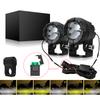 Motorcycle LED Headlight Driving High/Low Len Fog Lamps 6 Pattern For ATV Truck Dirt SUV UTV  4x4 Off Road Super Brighter Light