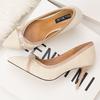 Fashion sweet women's shoes thin heel high heel light mouth pointed head suede bow single shoes high heels
