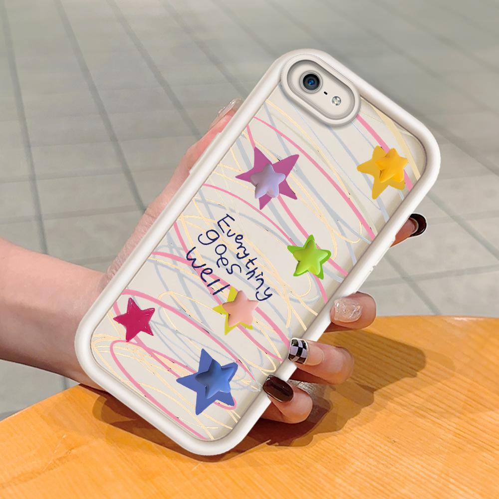 Soft Silicone Square Ladder Printing Pattern Phone Casing Full Cover Camera Shockproof Protection Rubber Case for iPhone Infinix Tecno OnePlus