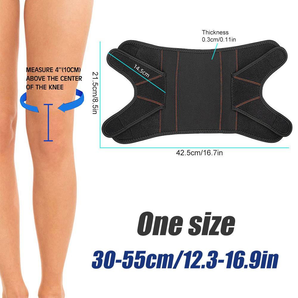 1Pcs Adjustable Compression Knee Brace for Knee Pain Relief Knee Brace for Working Out, Running, Open Patella Support
