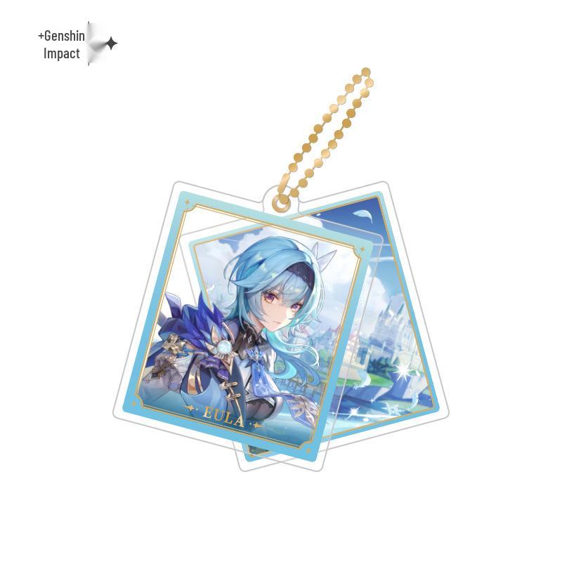 In Stock: Genshin Impact Character Badges & Keychains - Furina & Kazuha Series