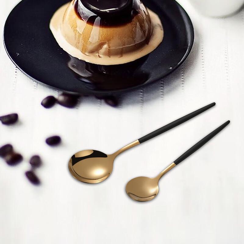 Huìhuáng 24-teiliges goldenes Edelstahl-Besteck-Geschenkset