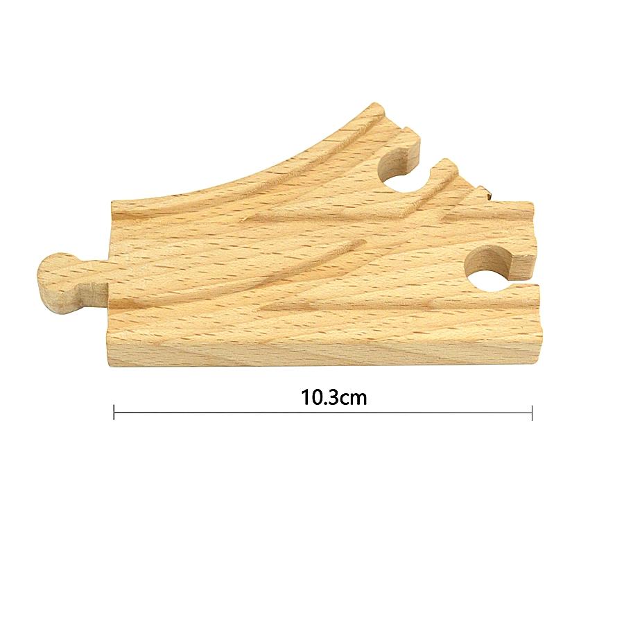 Kinds Of Wooden Track Accessories Beech Wood Railway Train Track Connector Toys Fit Biro All Brands Wooden Tracks Lights Toys