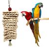 Bird Toys Chewing Toy Parrot Cage Bite Toys Corn Husks Color Wood Beads Entertainment Toys for Small and Medium Parrots Birds