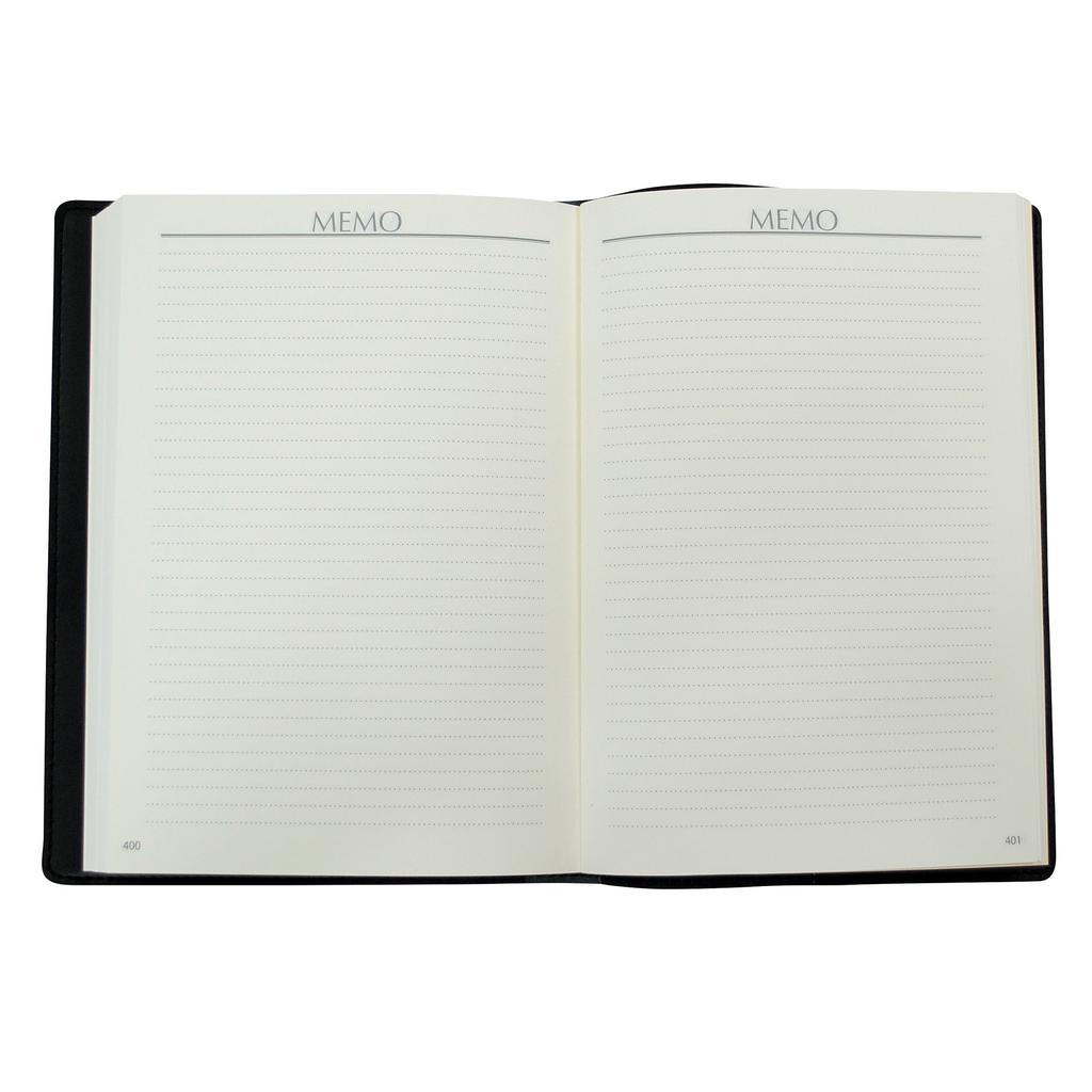 DearCars Leather Cover No Personalization Use 5-Year Diary, Black, [Continuous Diary] 1165-G02-070