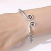 Vintage Bohemian Style Sterling Silver Bracelet 925 Sterling Silver Exquisite Swirl Design Suitable for Daily Wear or as a Gift Durable Jewelry