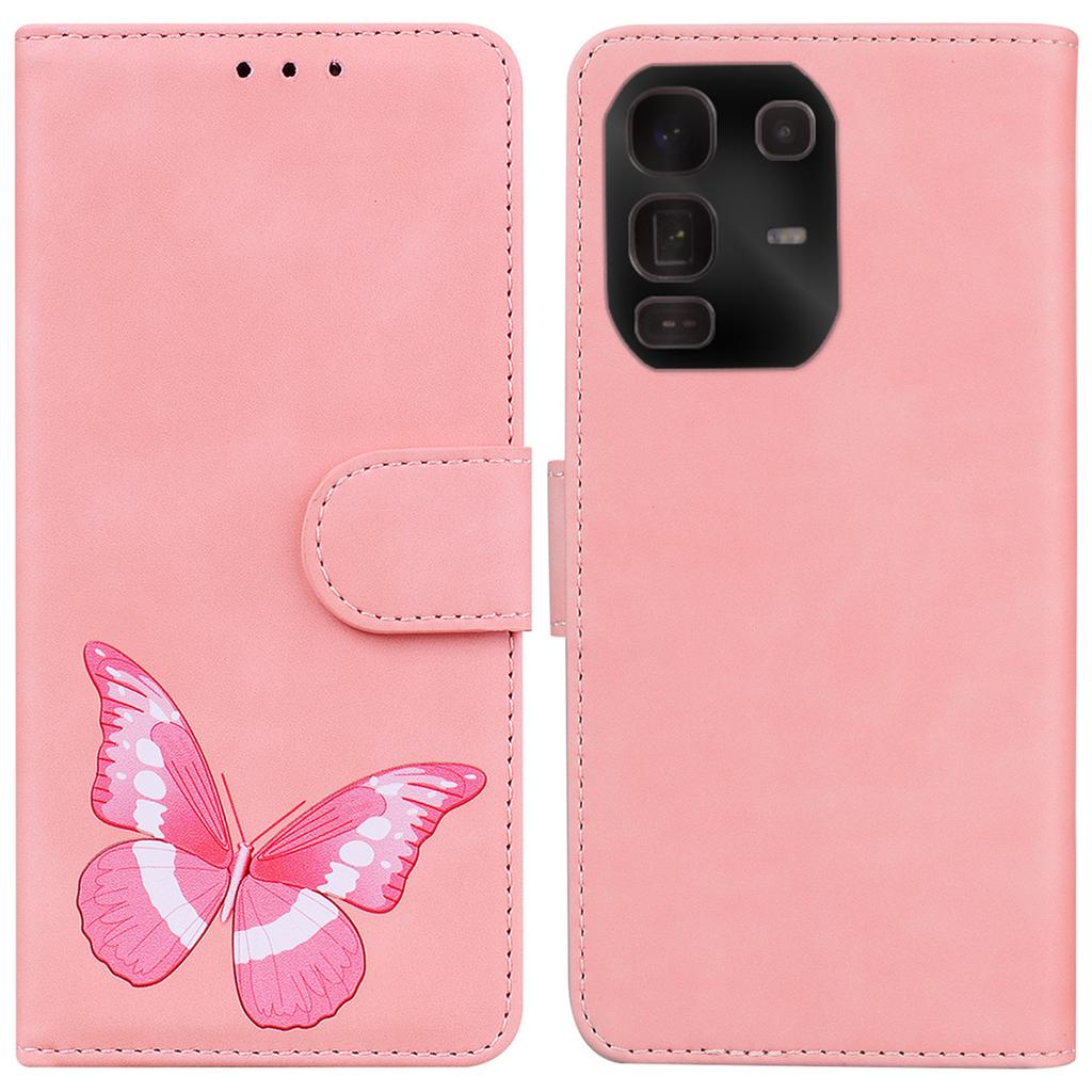 For Infinix Note 50 Pro+ 5G Stand Case PU Leather Phone Cover Butterfly Printed