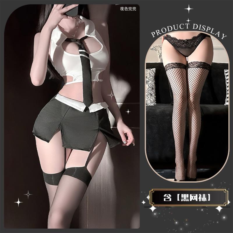 Sexy Lingerie Sexy Secretary Dress Flirting Seduction Teacher Role-playing Tight Uniform Hip Skirt