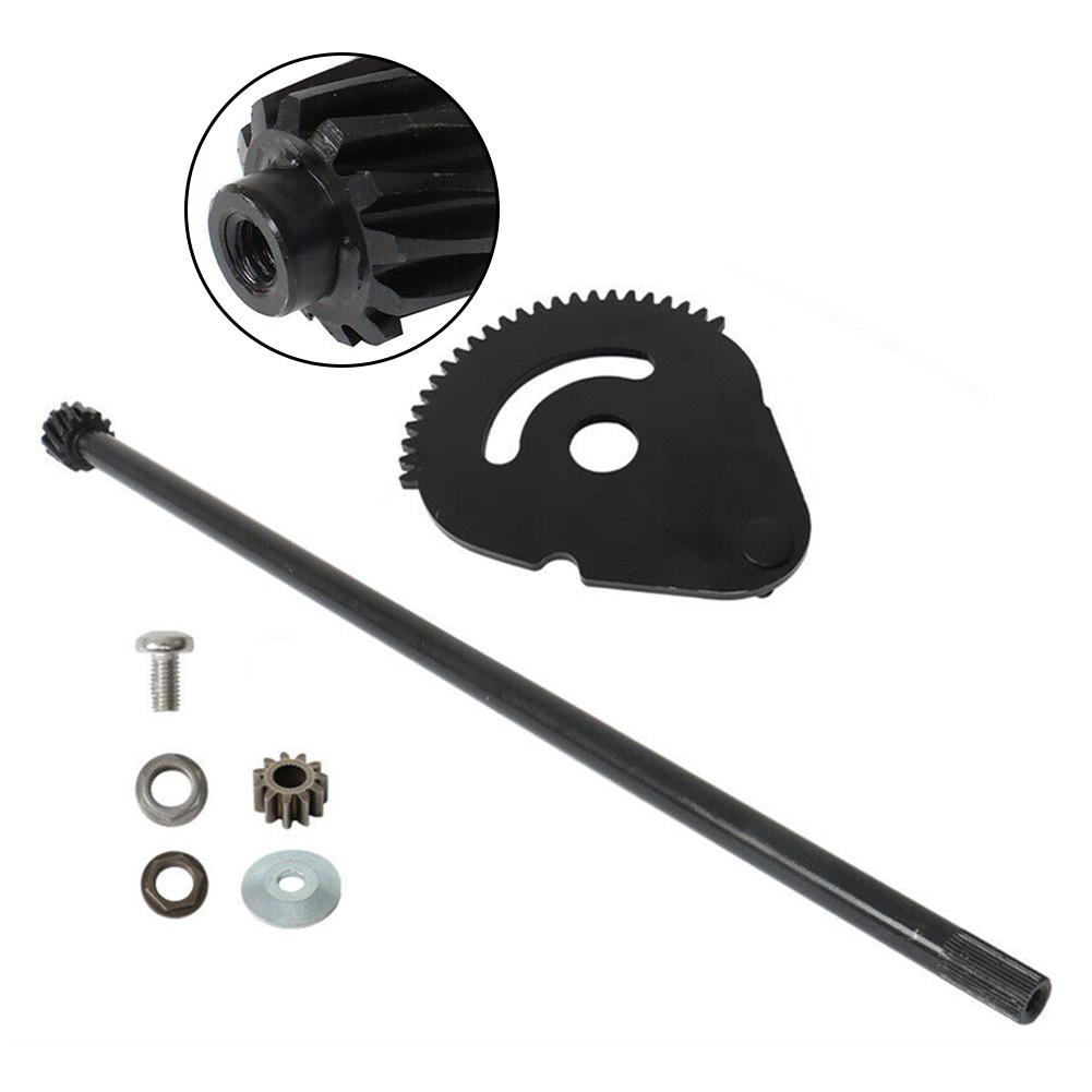 and For Troy Lawn Mower Steering Rod Shaft with Gear Kit Direct Replacement For For Enhanced Steering Functionality
