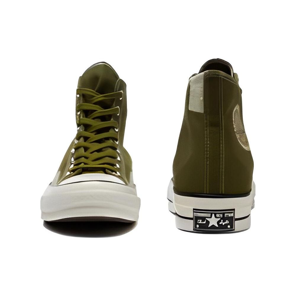 Converse 1970s Retro Bandana Pattern High-Top Canvas Shoes Unisex Sneakers Green White A04499C